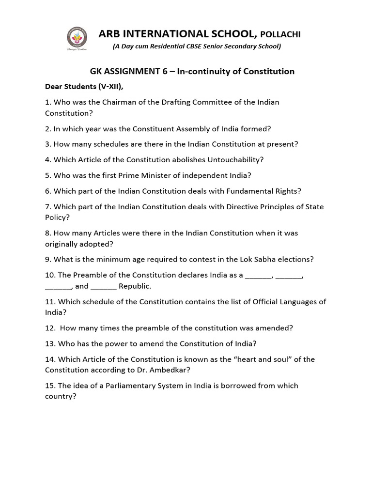 GK - 6 | PDF