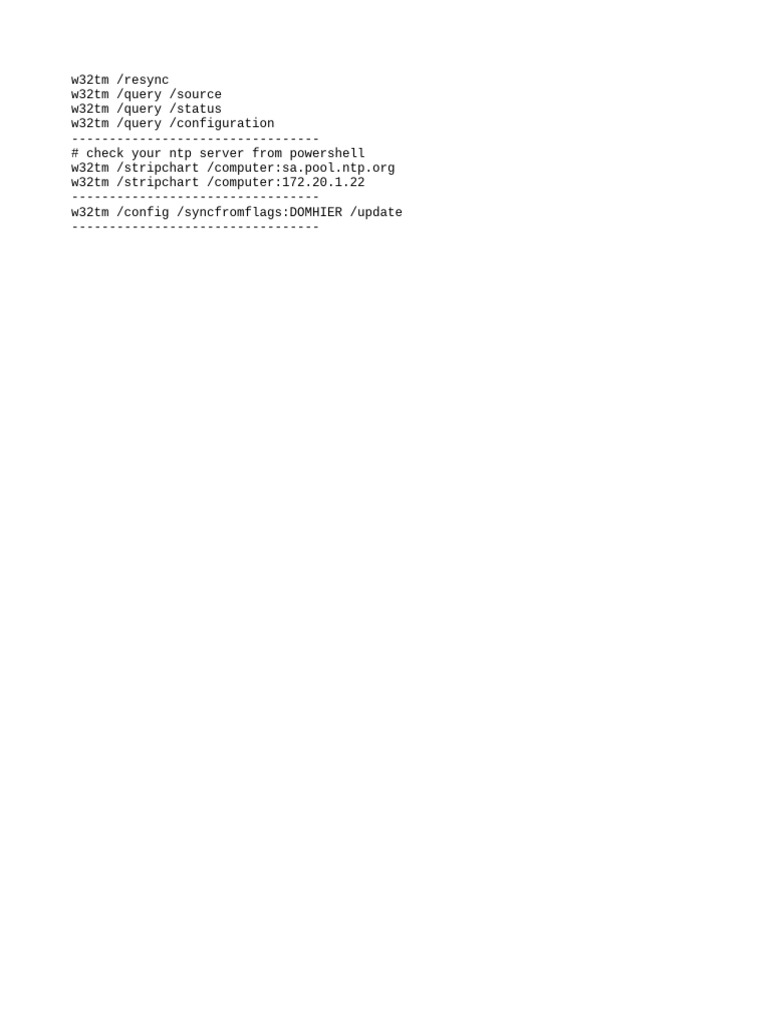 NTP Settings | PDF