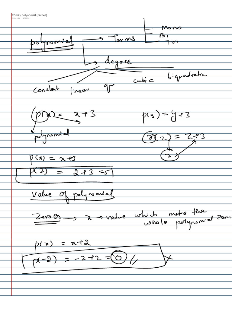 17 May Polynomial (Zeroes) | PDF