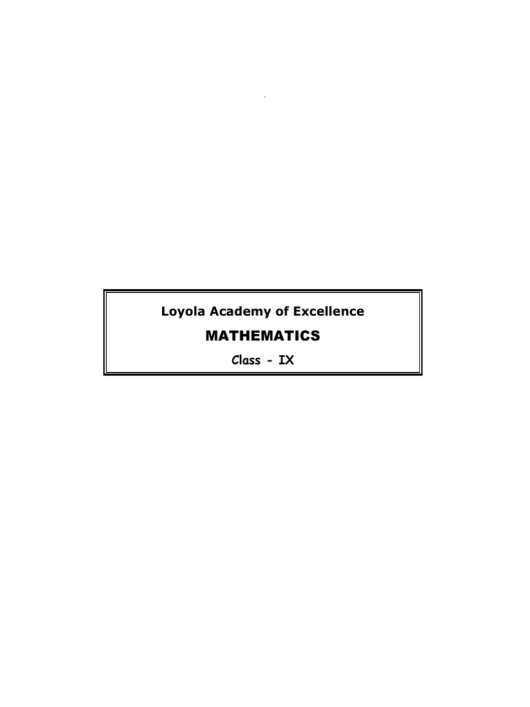 Mathematics 9th | PDF | Set (Mathematics) | Intersection (Set Theory)