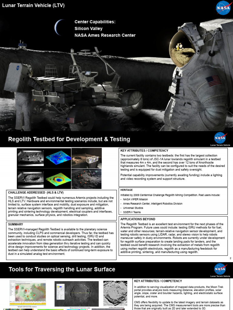 LTV - NASA - Capabilities - ARC - Wo Ames For Artemis Overview Slide ...