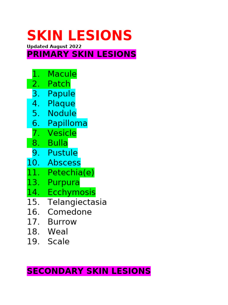 Lecture Cutaneous Signs Updated | PDF | Topical Medication | Human ...