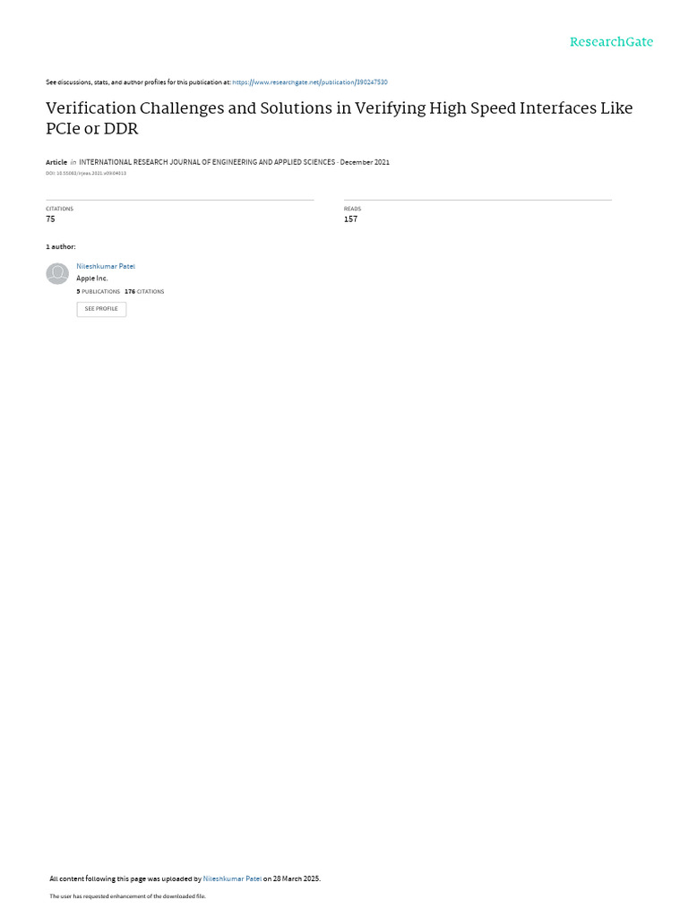 Verification of High-Speed Interfaces | PDF | Formal Verification ...