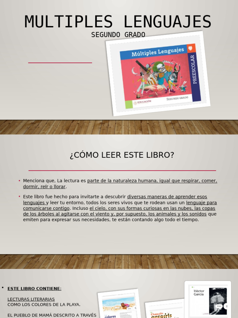 Múltiples Lenguajes para Segundo Grado | PDF | Educación en artes liberales