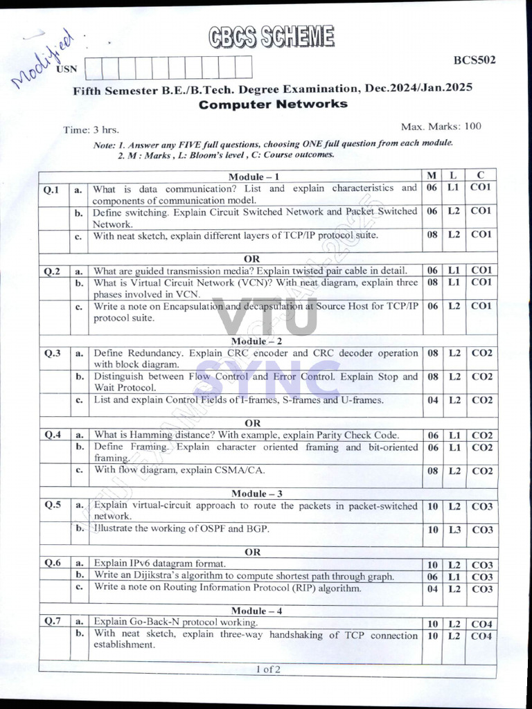SCH Bcs502 | PDF