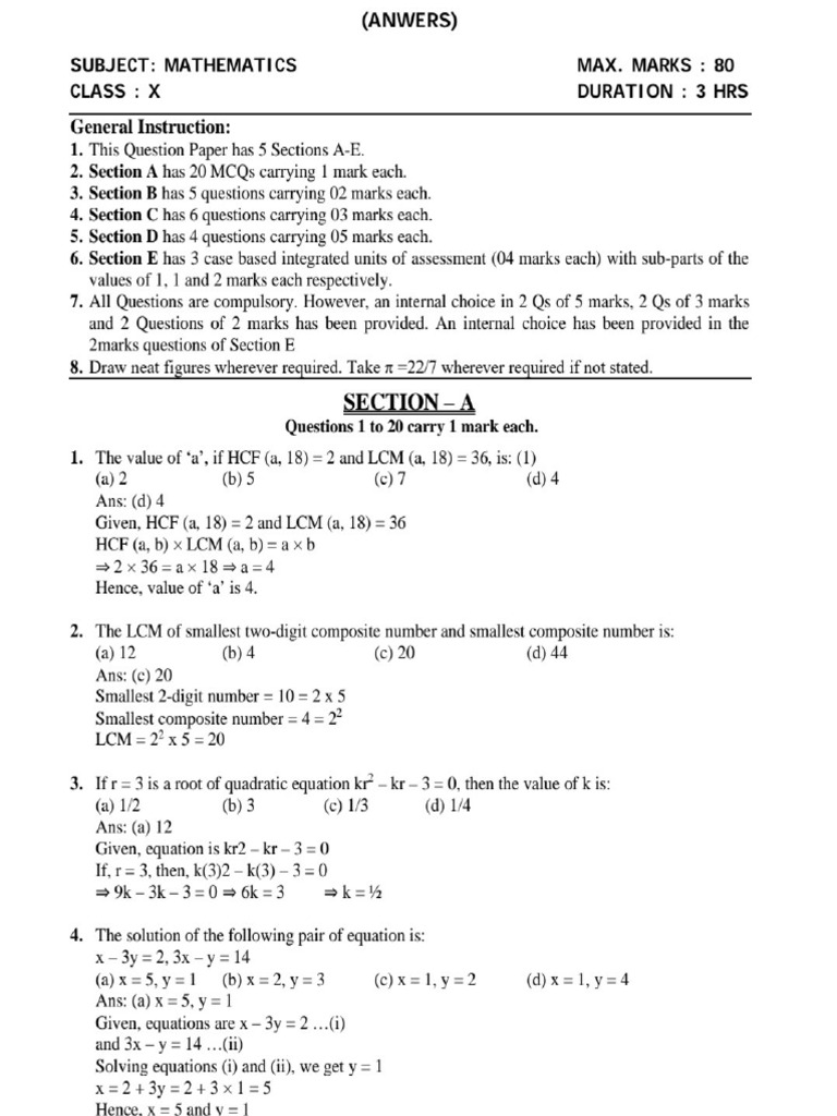 SP 1ANS (22 23) Maths | PDF