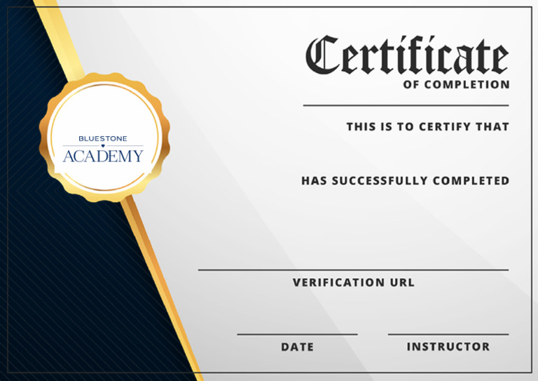 Certificate Building Rapport The BlueStone Way | PDF