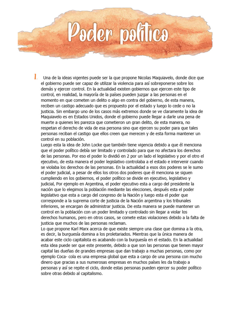 Poder Político | PDF | Burocracia | Estado (política)