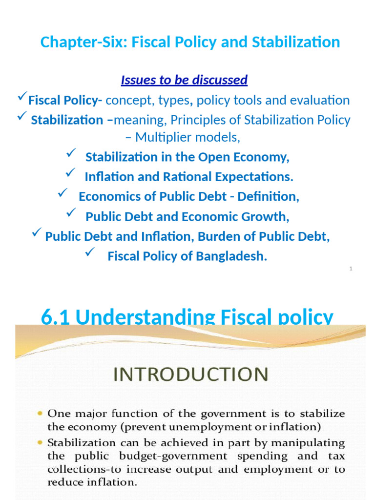 Fiscal Policy and Economic Stabilization | PDF | Fiscal Multiplier ...