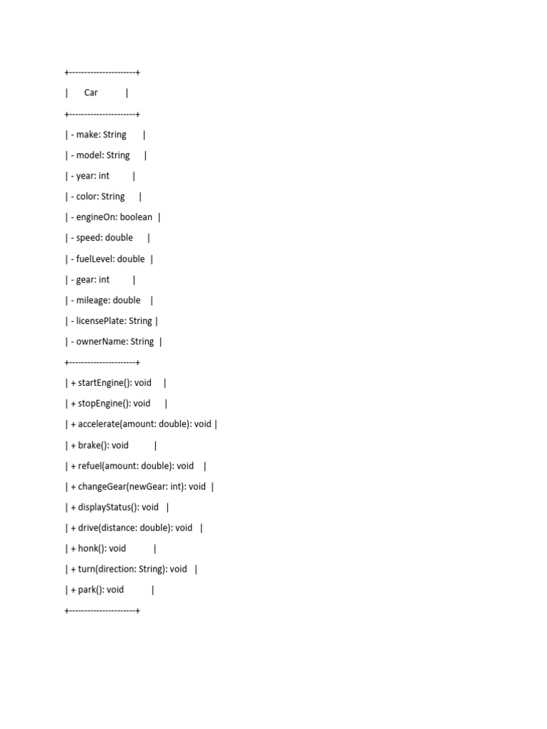 Car and Time Class Overview | PDF