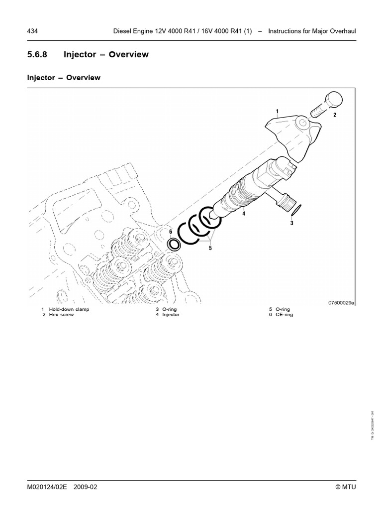 MTU 4000 Injector Overhaul Guide | PDF | Diesel Engine | Fuel Injection