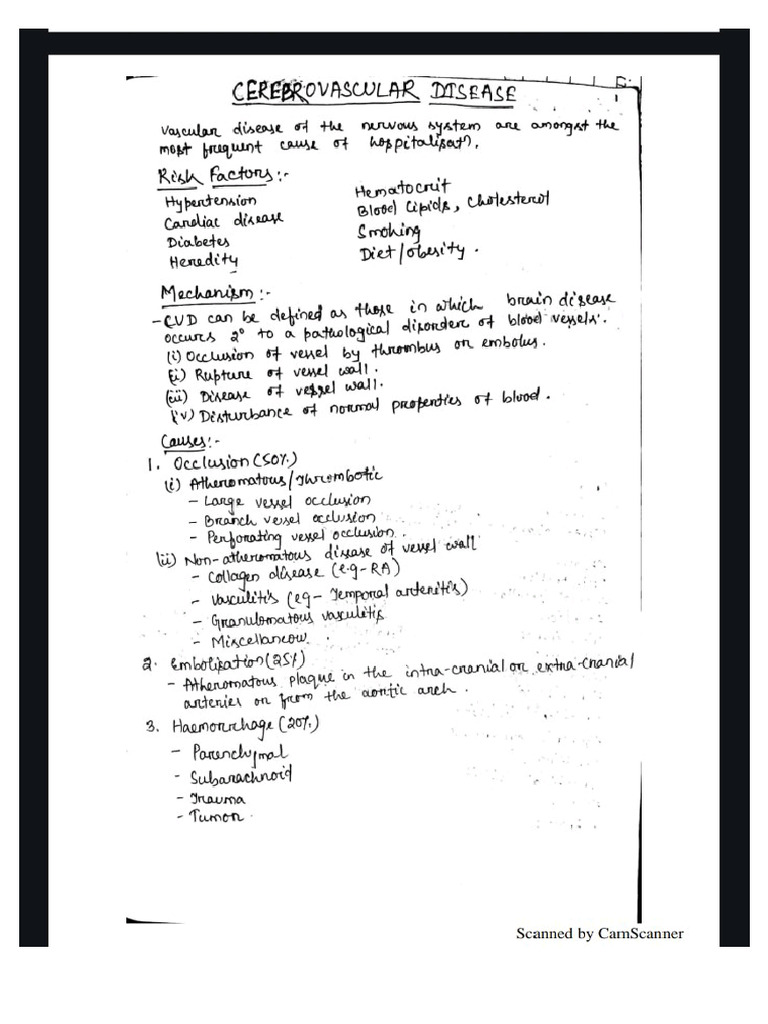 Cerebrovascular Disease | PDF