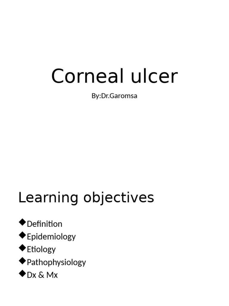 Corneal Ulcer-WPS Office | PDF | Cornea | Immunology