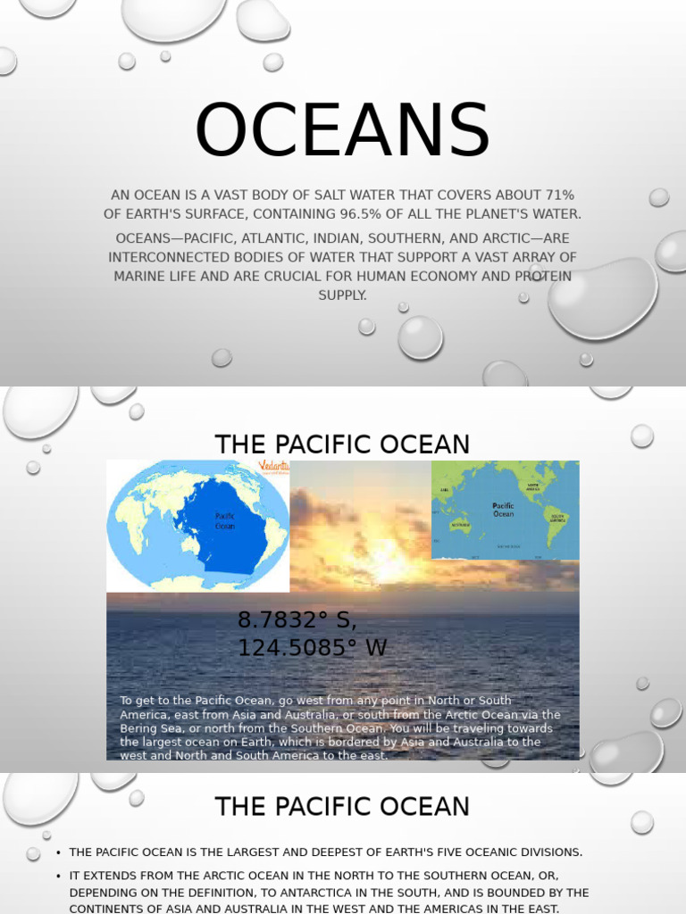 Overview of Earth's Five Oceans | PDF | Pacific Ocean | Oceans