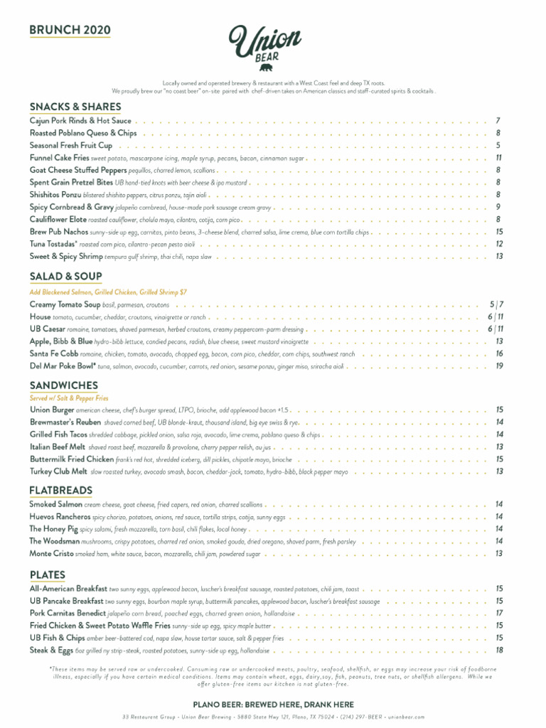 Brunch Menu | PDF