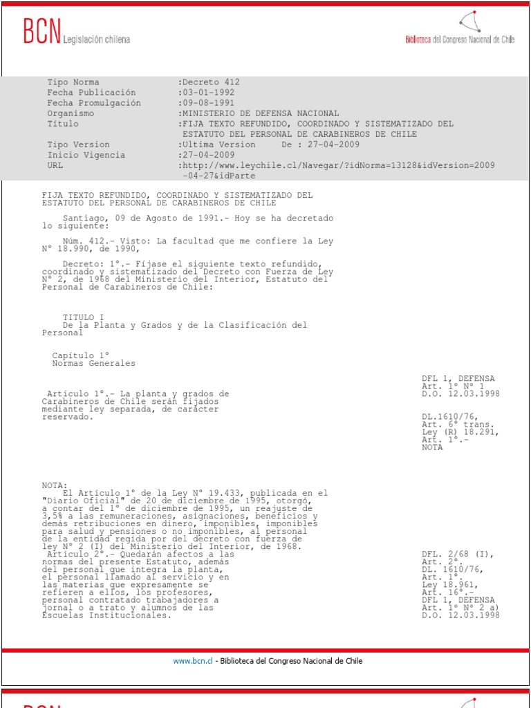 Estatuto Del Personal PDF Oficial general Teniente