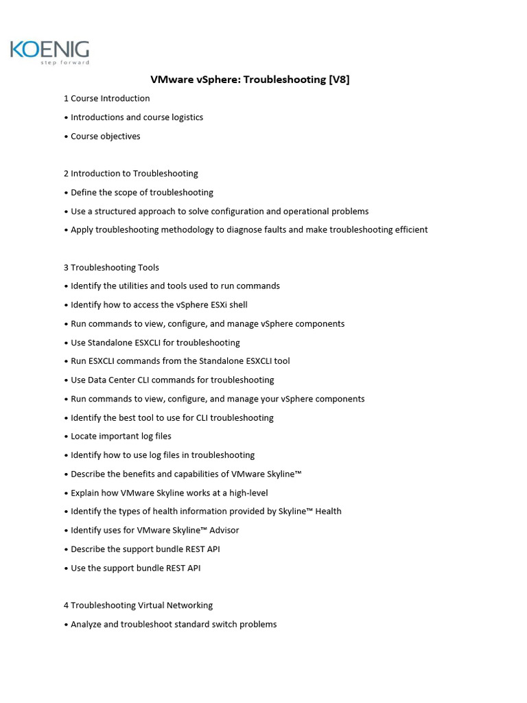 VMware vSphere Troubleshooting Workshop | PDF | Troubleshooting ...