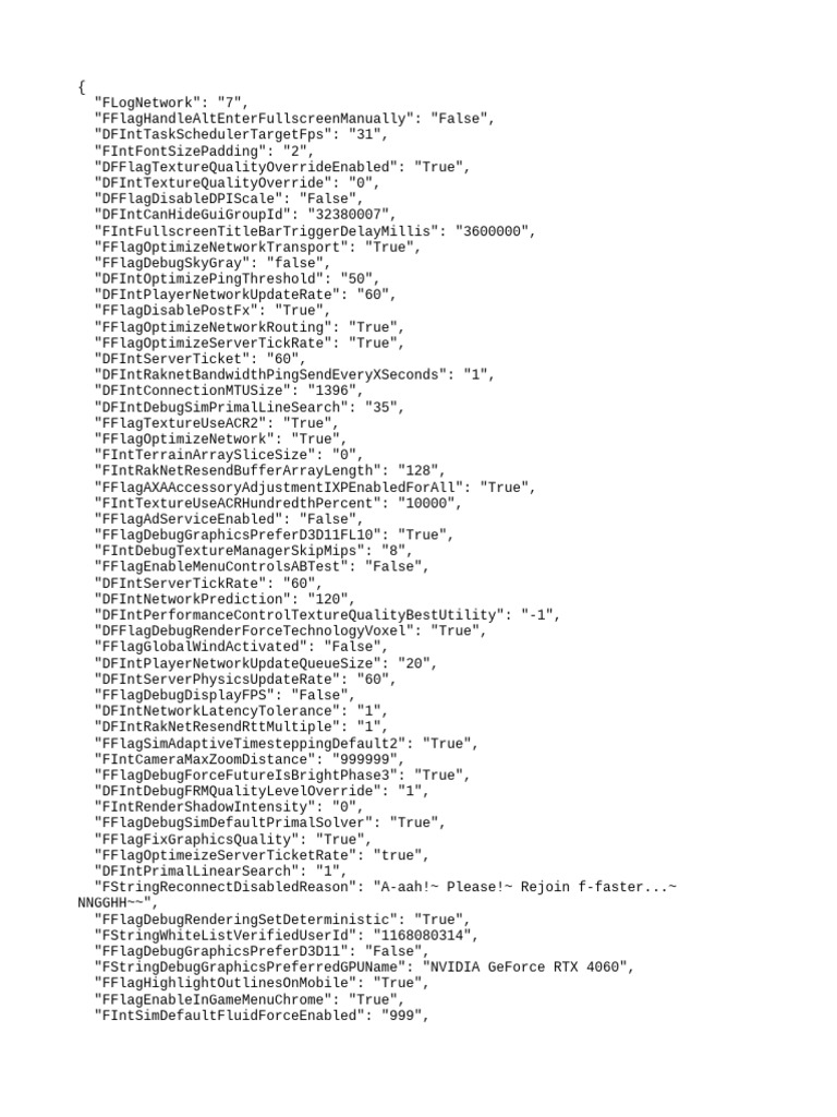 Game Graphics and Network Settings | PDF