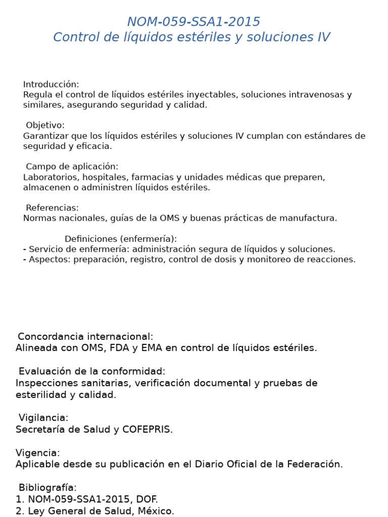 NOM 059 SSA1 2015 Liquidos | PDF
