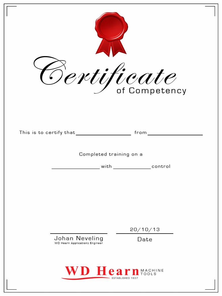 Certificate of Competency Training | PDF