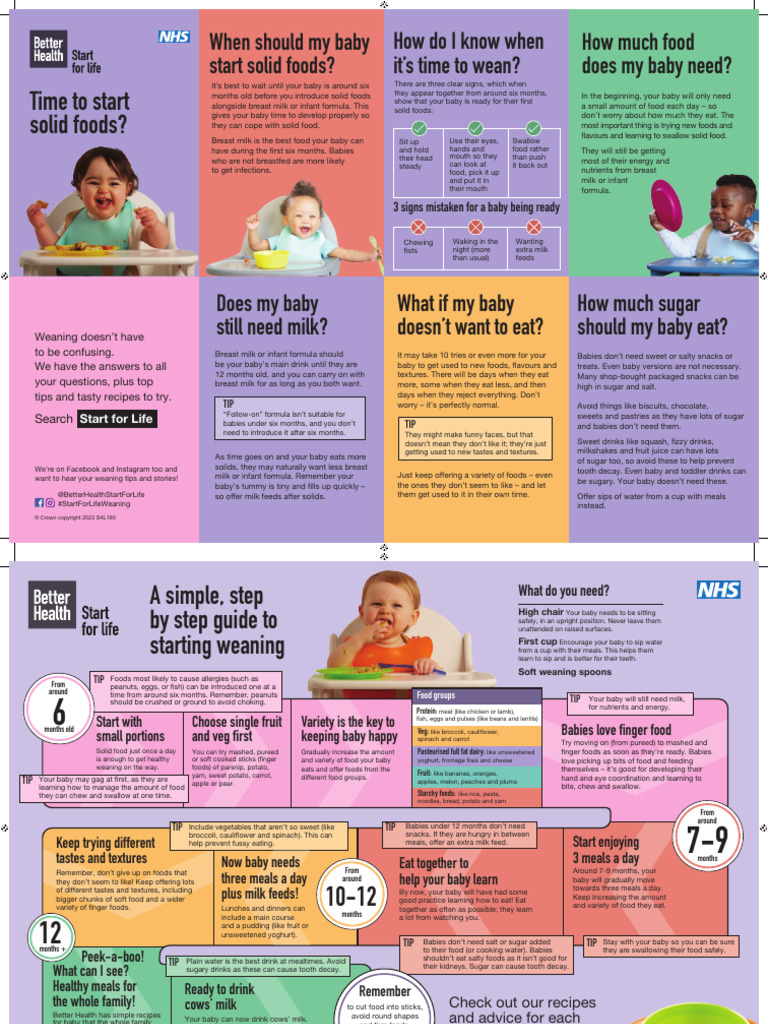 Weaning Guide: Starting Solid Foods | PDF | Infants | Foods