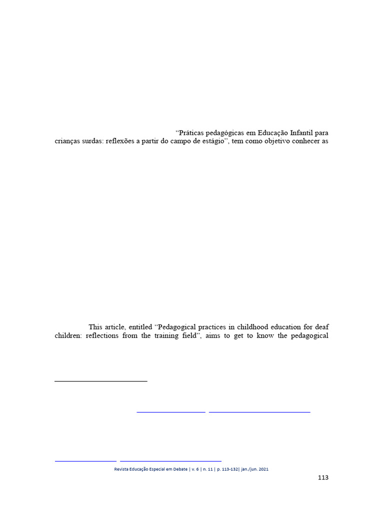 Práticas Pedagógicas para Crianças Surdas | PDF | Educação Especial ...