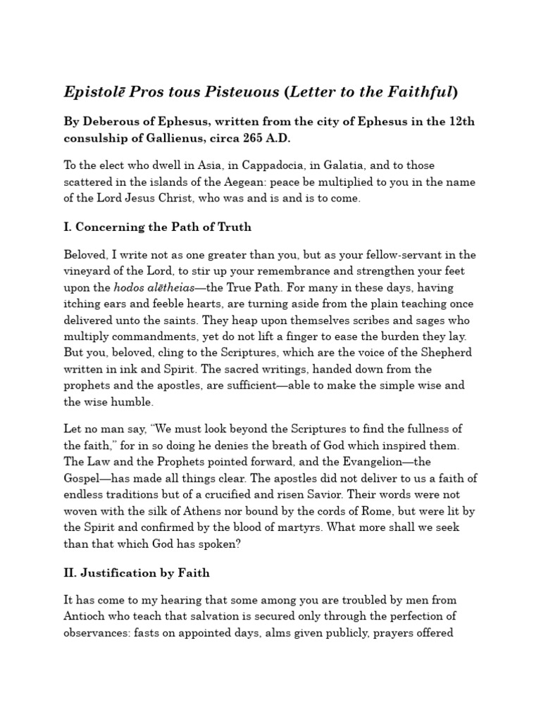 Letter to the Faithful: Truth & Grace | PDF | Grace In Christianity | Jesus