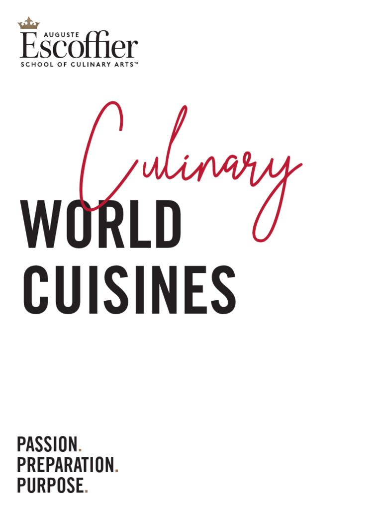 World Cuisines Culinary Course Guide | PDF | Scallion | Curry