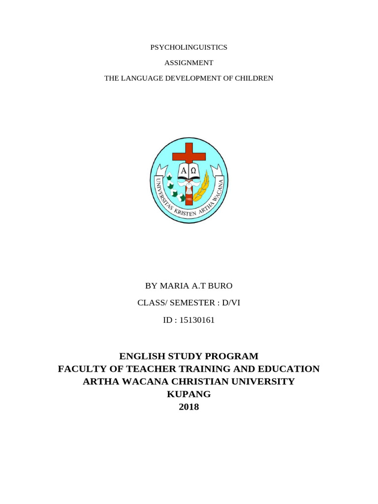 Child Language Development Analysis | PDF | Language Development ...