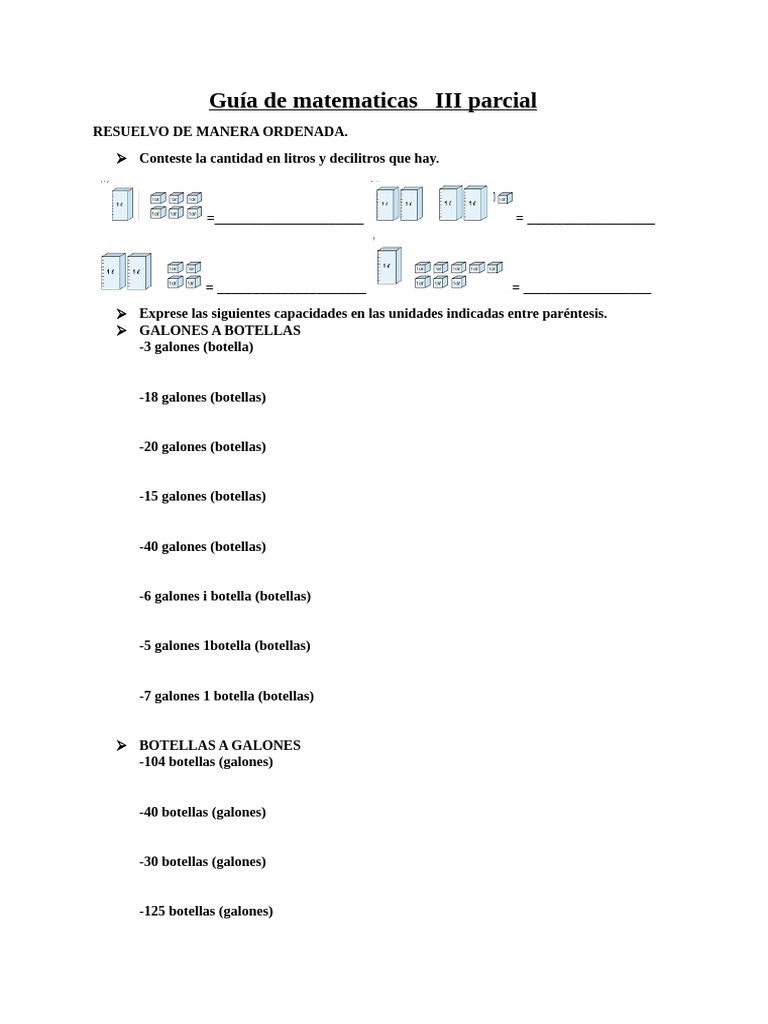 Guía de Matematicas III Parcial | PDF