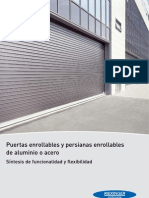 Puertas enrollables de aluminio y acero