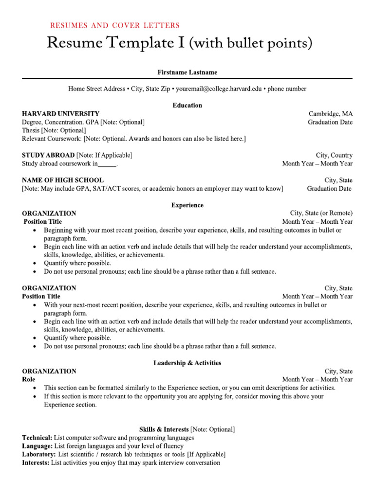 Resume Template | PDF