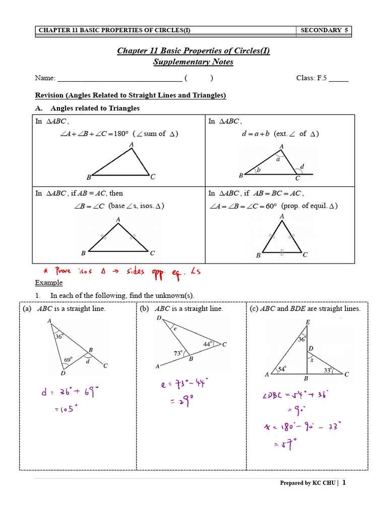 Basic Properties of Circles Explained | PDF | Circle | Angle