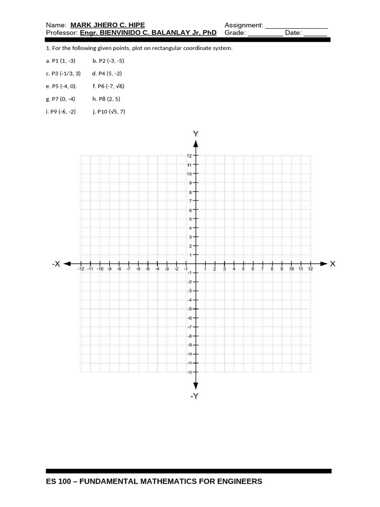 Coordinate Geometry Assignment Guide | PDF