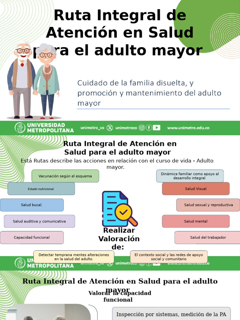 Atención Integral en Salud del Adulto Mayor | PDF | Adultos ...