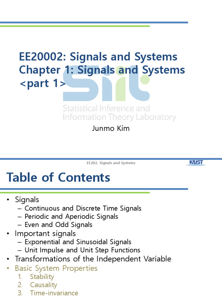 Signals and Systems Overview | PDF | Discrete Time And Continuous Time ...