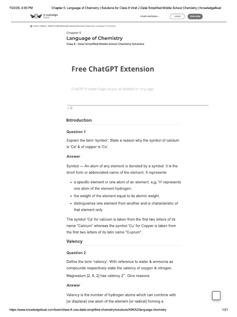 Chemistry Chapter 5 Dalal | PDF