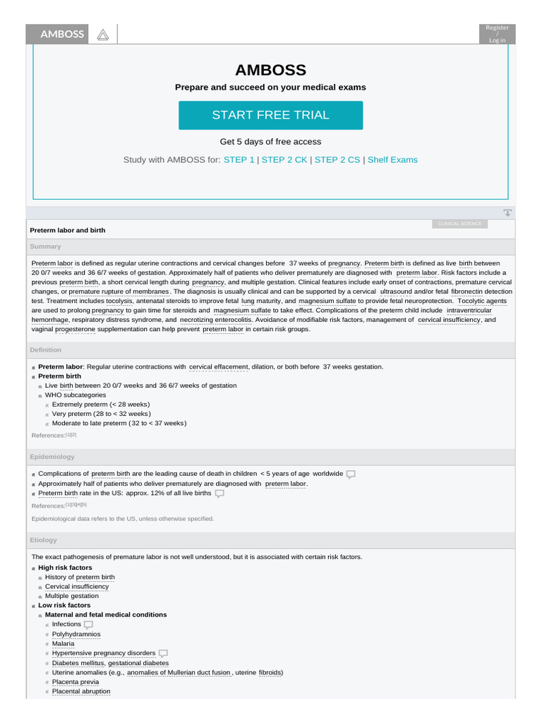 Understanding Preterm Labor and Birth | PDF | Preterm Birth | Childbirth