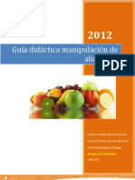 Guía Didáctica de Manipulación de Alimentos