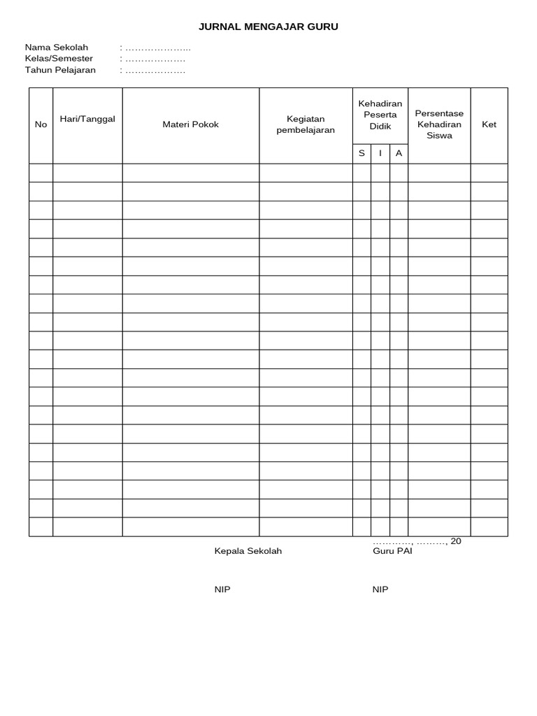 Jurnal Mengajar Guru PAI 2023 | PDF
