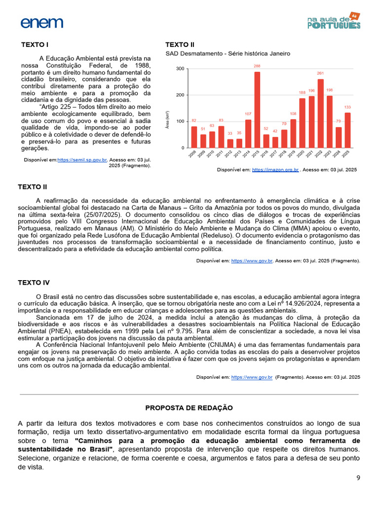 Educação Ambiental e Sustentabilidade no Brasil | PDF | Ambiente ...