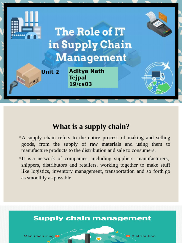 Understanding Supply Chain Management | PDF | Supply Chain Management ...