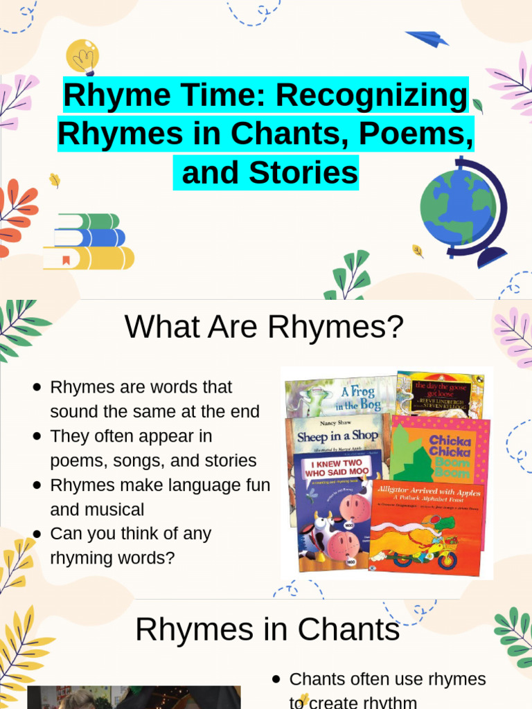 Rhyme Recognition for Grade 2 | PDF | Rhyme | Poetry
