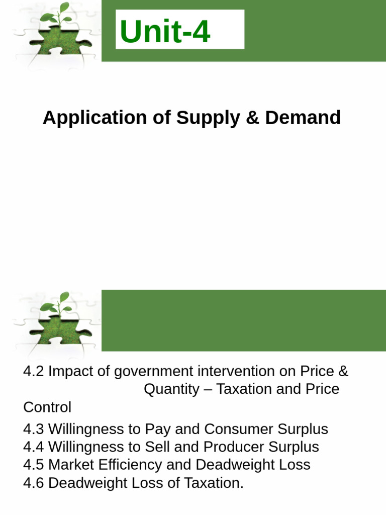 Unit 4 (Application) | PDF | Economic Surplus | Economies