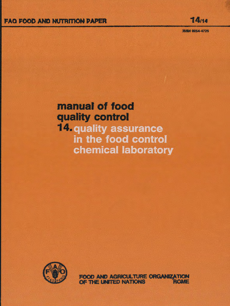 Quality Assurance in Food Labs Guide | PDF | Quality Assurance ...