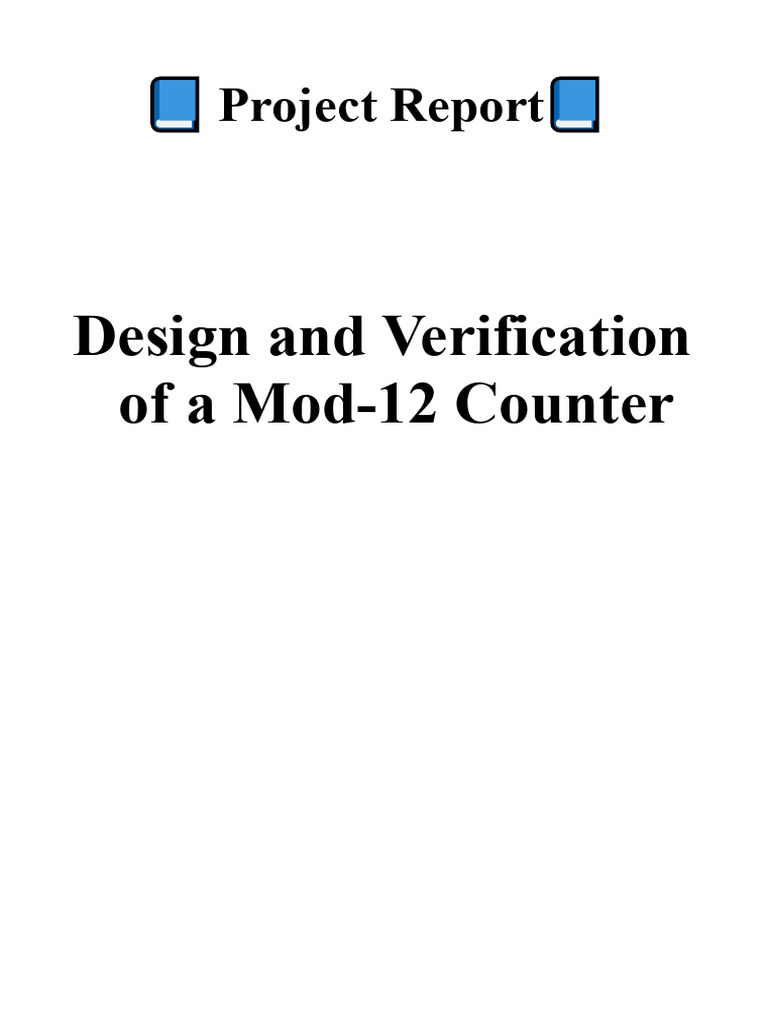Mod-12 Counter Design in Verilog | PDF | Computing | Computer Programming