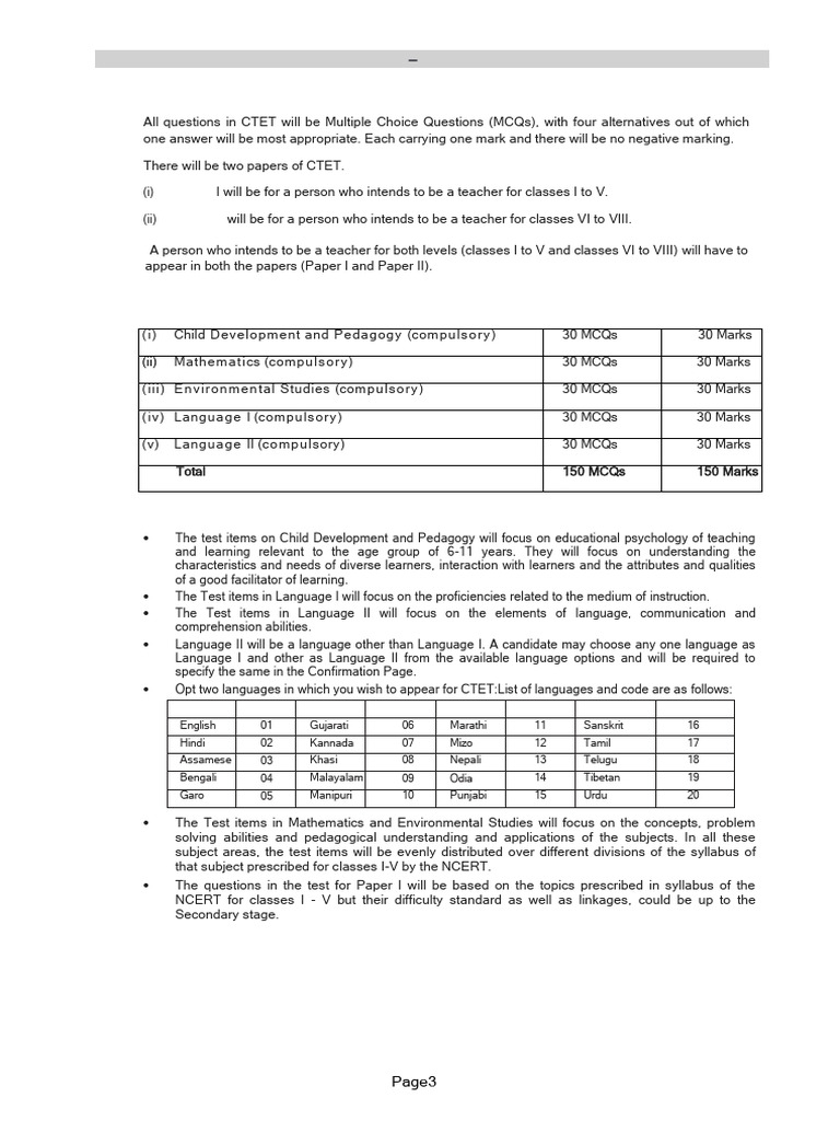 CTET December 2024 Syllabus Overview | PDF | Learning | Pedagogy