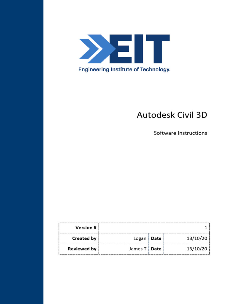 Autodesk Civil 3D Software Guide | PDF | Menu (Computing)