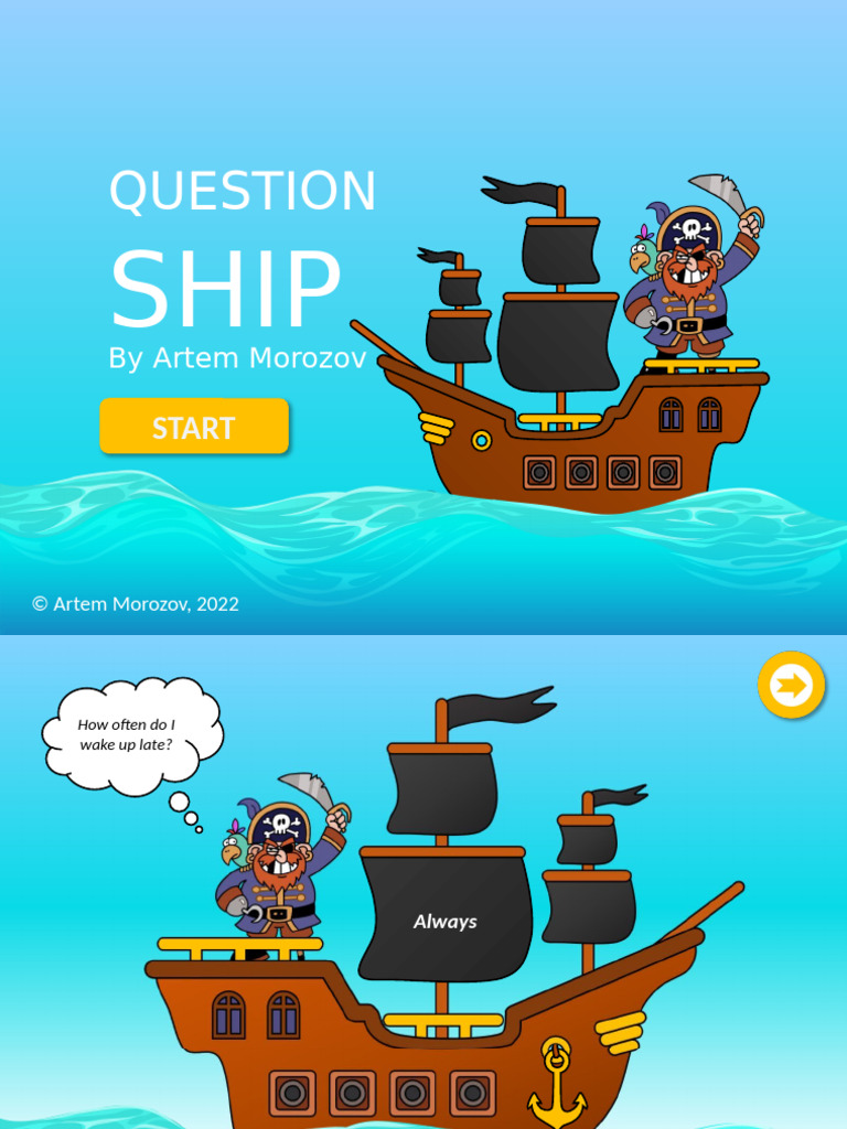Question Ship Present Simple by Artem Morozov | PDF