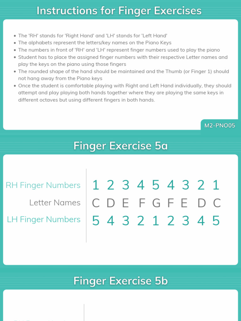 Piano Finger Placement Guide | PDF
